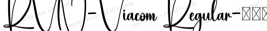 RVN-Viacom Regular字体转换